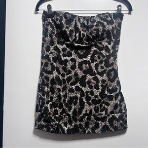 January 7 Leopard Print sleeveless tube top